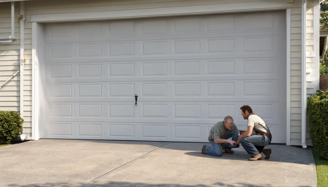 Garage door spring repair for a home in Twin Lakes